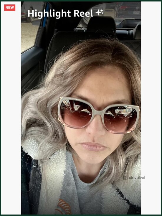 Oversized Square Sunglasses UV400 Protection Metal Frame